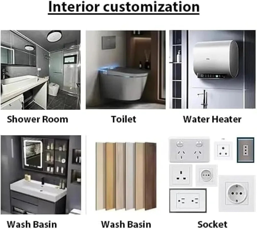 Container House Prefabricated Tiny Home for Sale 40ft Two Story Expandable Modular Building