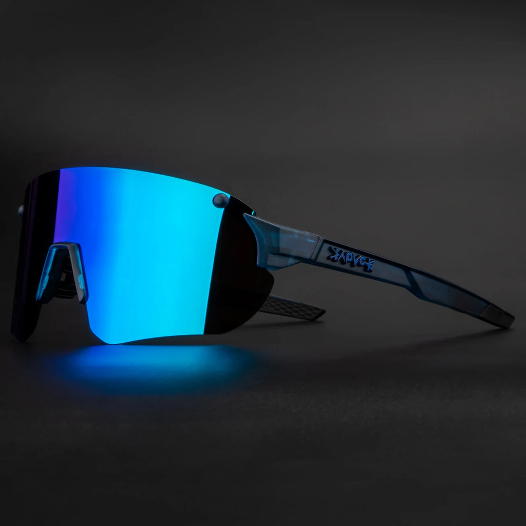 Kapvoe Photochromic Lightweight Cycling Glasses Men Rimless Sunglasses Road Bicycle MTB Bike Riding Sports Women Eyewear UV400