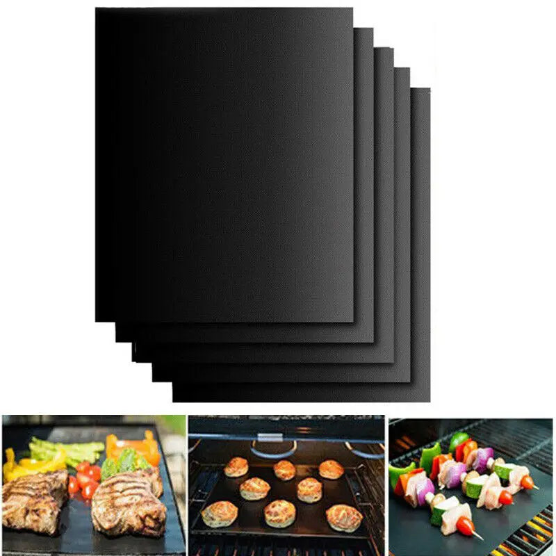 BBQ Grill Mat Barbecue Outdoor Baking Non-stick Pad Reusable Cooking Plate 40 x 33cm for Party Grill Mat Accessories
