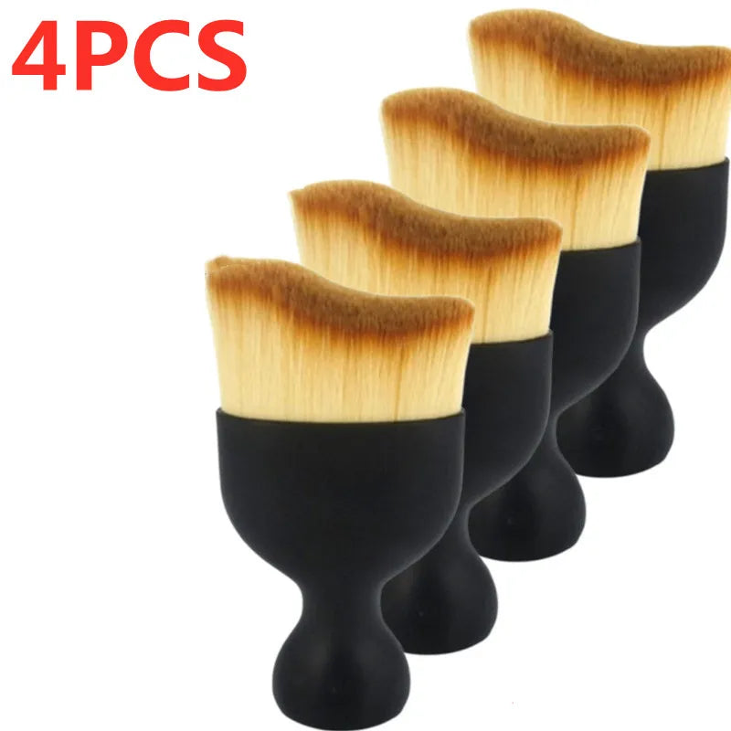 Car Interior Cleaning Brush Conditioner Air Outlet Soft Fur Clean Brushes with Shells Crevice Dust Removal Detailing Brush Tools