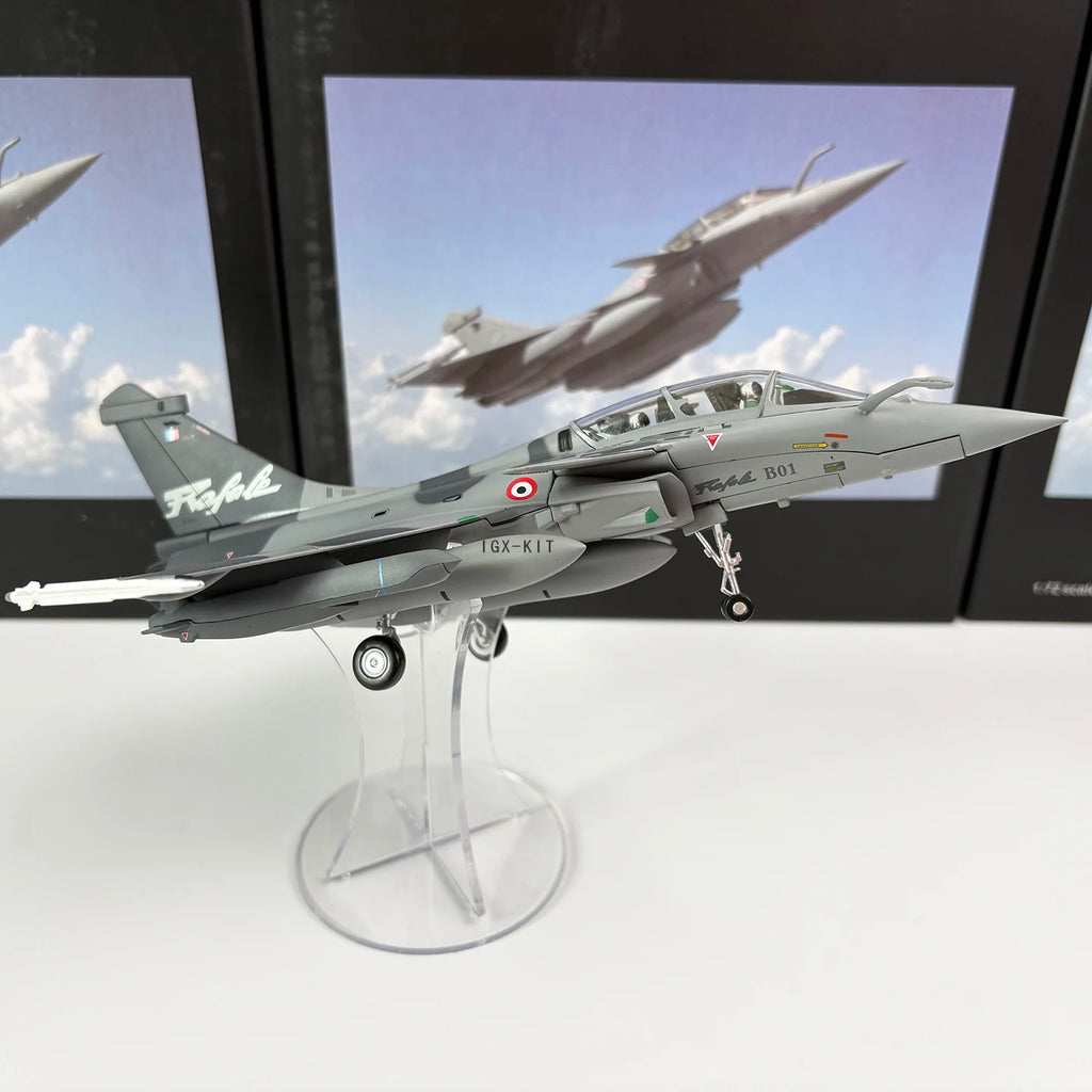 1/72 Scale French Air Force Rafale Fighter Jet Camouflage Diecast Finished Military Plane Model Collection Ornament Gift