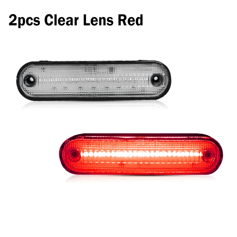 White Amber Red LED Bumper Side Marker Turn Signal Lights Driving Lights For 1990-1997 Mazda Miata & For 1999-2005 Mazda MX-5