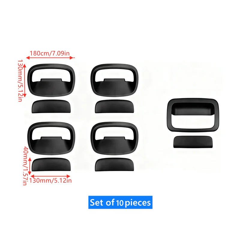 10-Piece Set of Door Bowl Handle Decorative Cover Decorative Stickers Suitable for 2023+JB64W Suzuki Jimny Five-Door Model