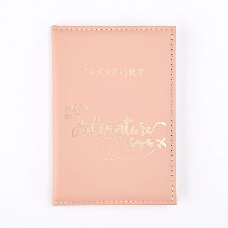 Women Men Letter Lover Passport Cover Men Women Travel Passport Case Leather Cute Passport Wallet Purse Girl Card Holder