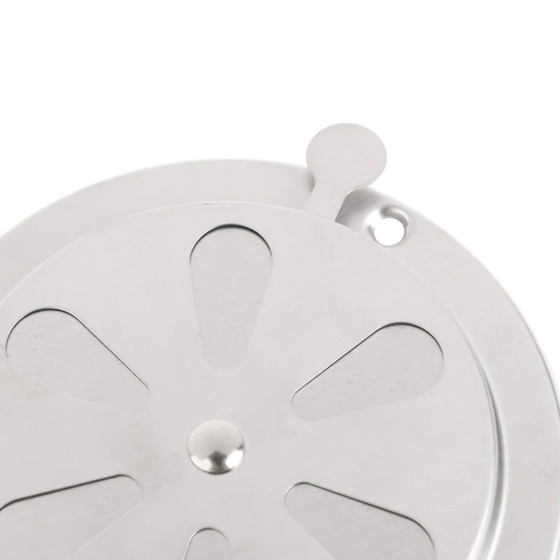 95/125mm Adjustable Air Vent Grille Round Ducting Ventilation Grilles Cover BBQ Grill Smoker Exhaust Vent Stove