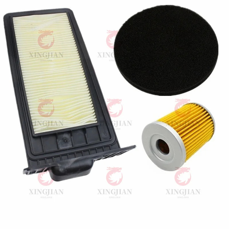 Motorcycle Air Filter Oil Filter Drive Element For SYM MAXSYM400i MAXSYM400 MAXSYM600i MAXSYM600 Intake Cleaner Replacement Part
