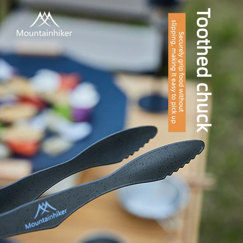 304 Stainless Steel Tongs Portable Lightweight Camping Grill Clip Outdoor Barbecue Meat Food Clamp Travel Picnic Cooking Utensil