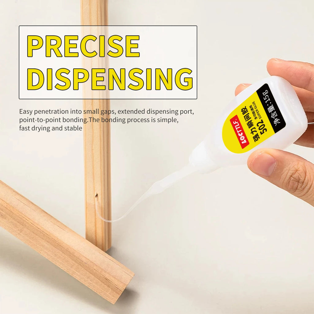 3pcs 502 Super Glue Instant Quick-drying Cyanoacrylate Adhesive Leather Rubber Wood Metal Strong Bond Liquid Glue Tool