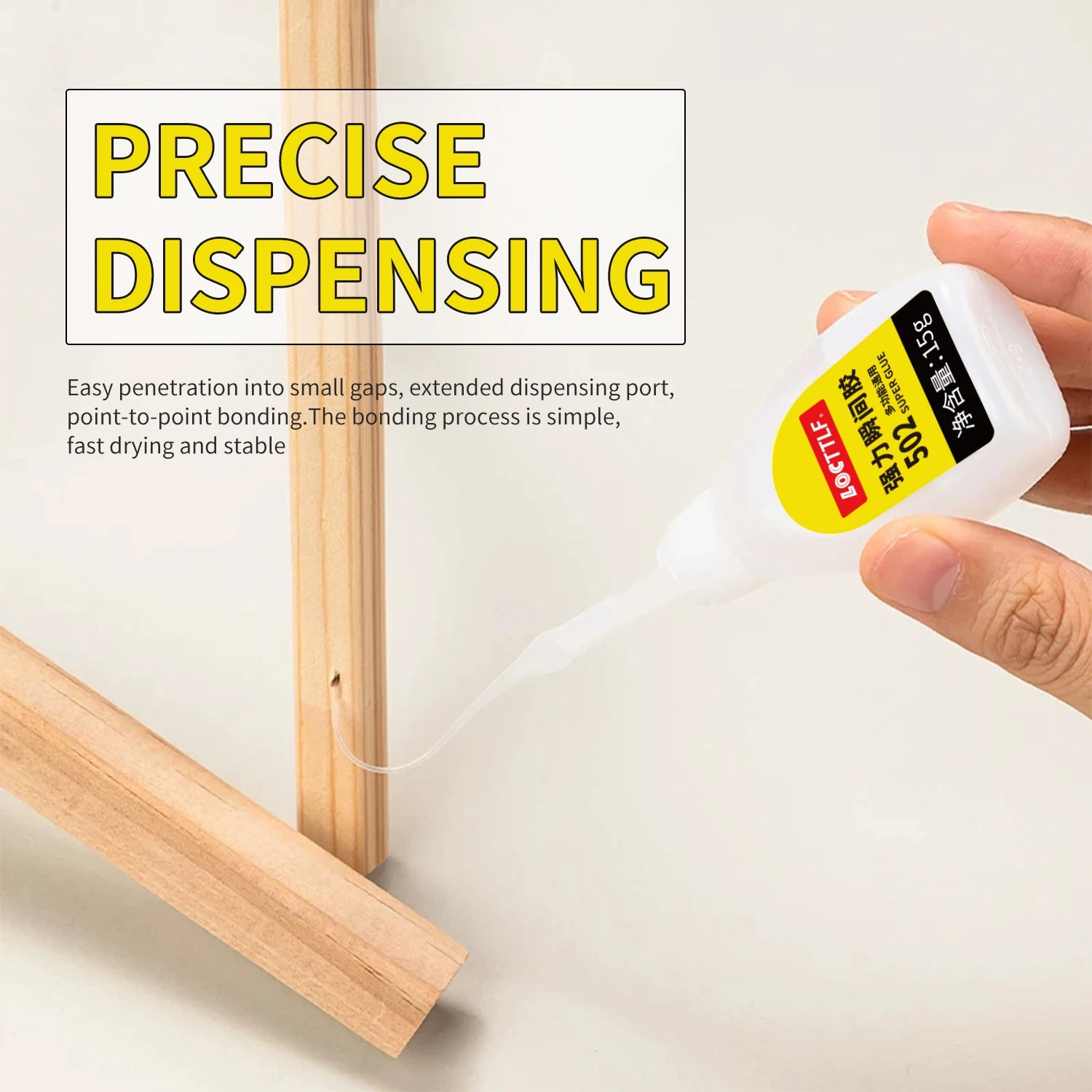 3pcs 502 Super Glue Instant Quick-drying Cyanoacrylate Adhesive Leather Rubber Wood Metal Strong Bond Liquid Glue Tool