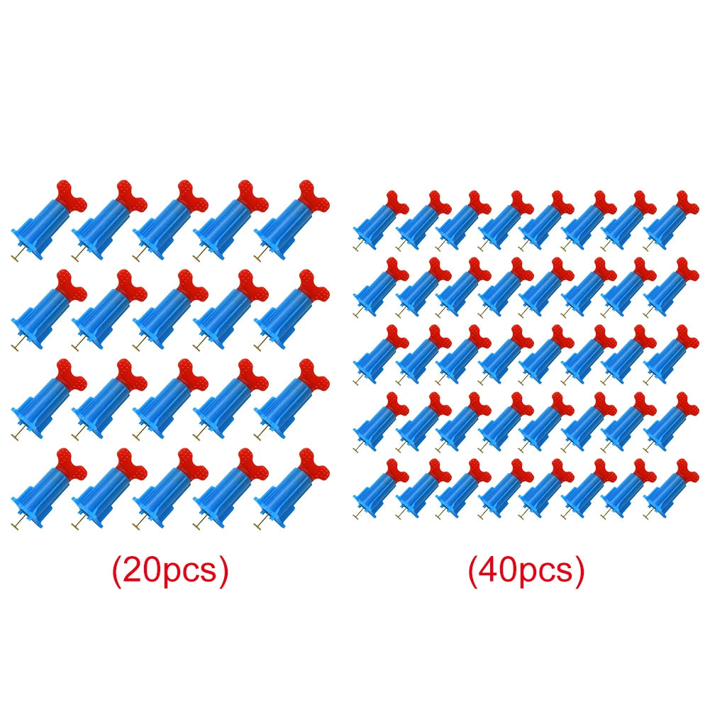 20/40 Pcs Floor Leveler Self Leveling Compound Reusable Tile Installation Leveler Fixing Flat Ceramic Wall Construction Tool