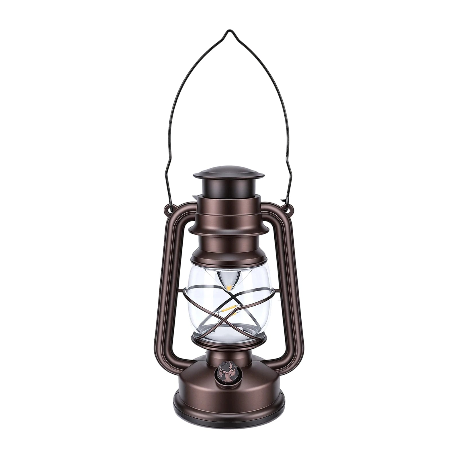 LED Vintage Camping Lantern Battery Powered Retro Camping Light Waterproof Hanging LED Tent Lamp for Outdoor Hiking Fishing