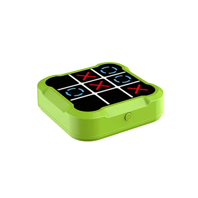 Portable Tic Tac Toe Board Game for Kids & Adults, Wooden XO Chess Set, Travel Tabletop Toy, Montessori Puzzle for Family Party