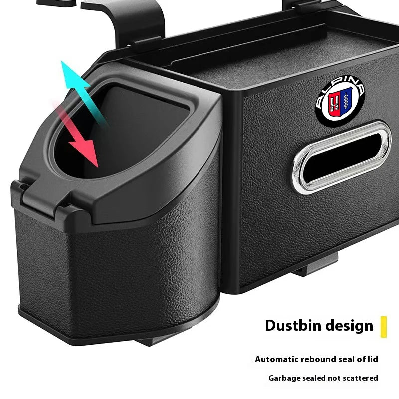 For ALPINA B3 B4 B5 B7 B8 D3 D4 D5 XD3 XD4 XB7 G20 G30 G60 G82 E60 E87 F10 F20 F30 Car Seat Back Multi-Functional Storage Box