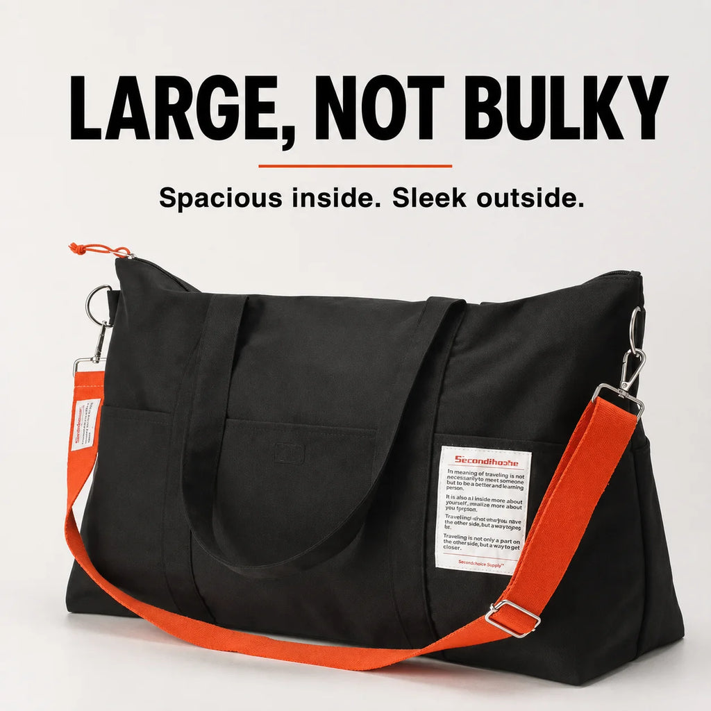 Large Capacity Travel Duffel Bag with Luggage Sleeve Multi-Pocket Weekender Bag for Women Men Trip Gym Fitness Yoga Bag