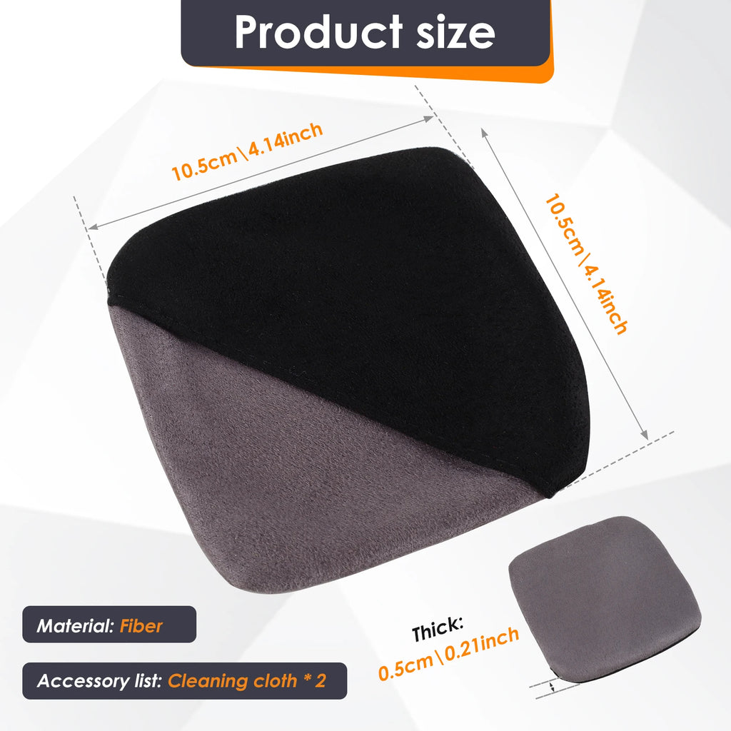 2Pcs Car Screen Cleaner Microfiber Car Accessories Cleaning Pads Reusable Auto Touchscreen Cleaning Wipes Square Car Screens