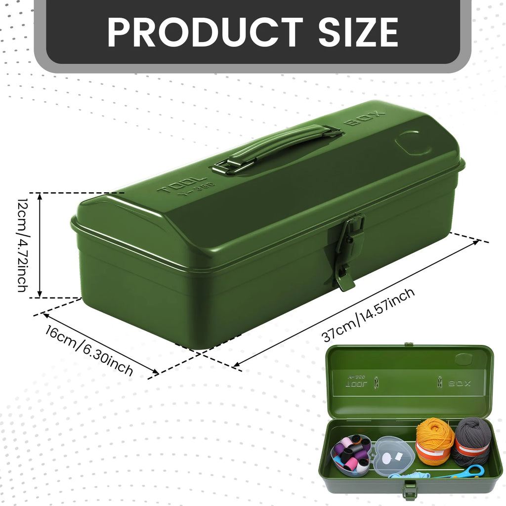 Hardware Tools Box Iron Tool Box Organizer Portable Metal Combination Suitcase Electrician Carpenter Electric Drill Storage Box