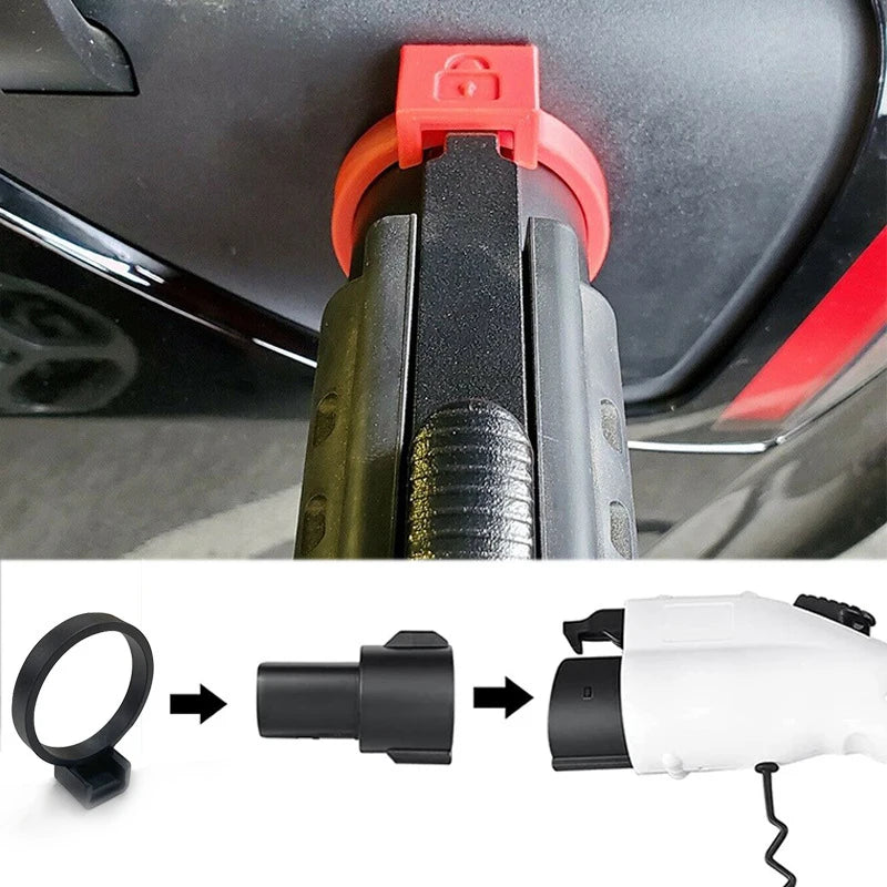 EV Charge Adapter Charging Lock Safety Protection For Type1 J1772 to Tesla Model X Y 3 2021 2022 2023 Tesla Car Accessories EVSE