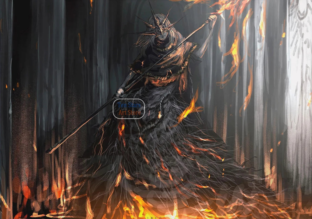 Dark Souls Fantasy Art Video Game Warrior Knight Dark Souls 3 Gaming Poster Canvas Painting Wall Pictures Home Gaming Room Decor