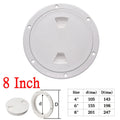 ABS Plastic Round Non-Slip Inspection Hatches with Detachable Cover Marine Screw Out Access Hatch Cover For Kayaks Yacht 4'' 6''