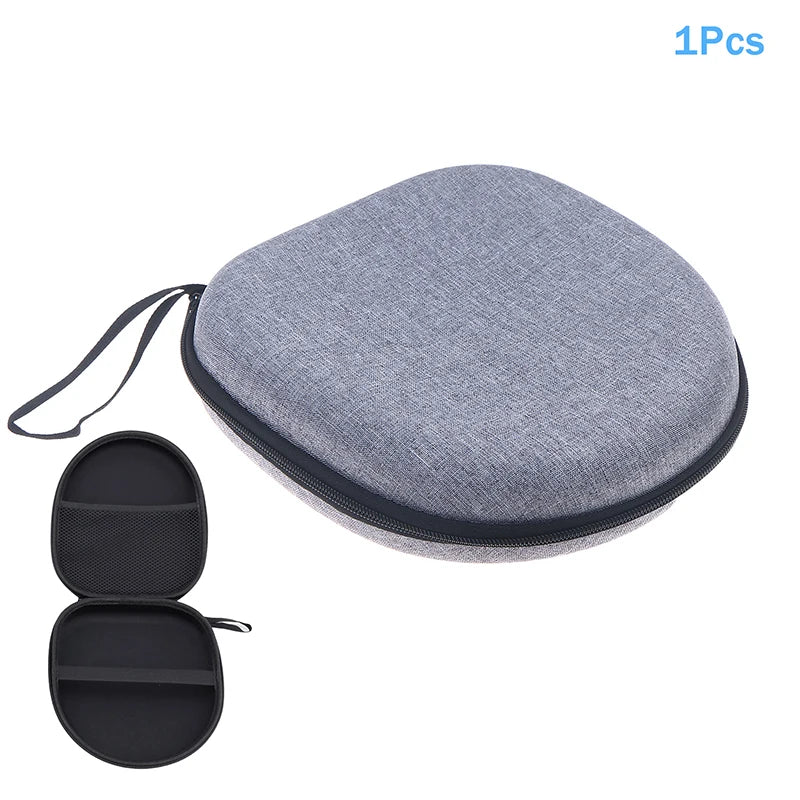 New New High-capacity Headset Headphone Case Earphones Shockproof Storage Box Hard Shell EVA Headphone Zipper Protective Bag