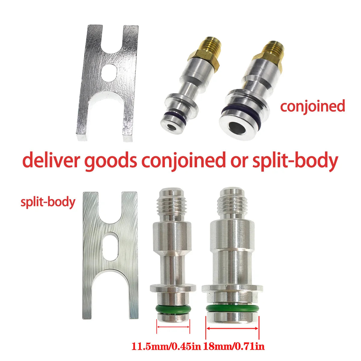 1set Car Air Conditioner Leak Test Plug Stopper Refrigeration Hose Connector Auto A/CPipe Leak Detection Maintainance Tools