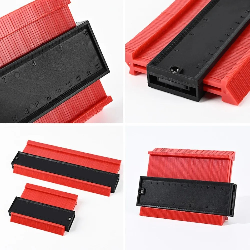 3-1Pcs Shape Contour Gauge Duplicator Measuring Ceramic Tile Carpet Cutting Template Profile Angle Ruler Contour Copier Woodwork