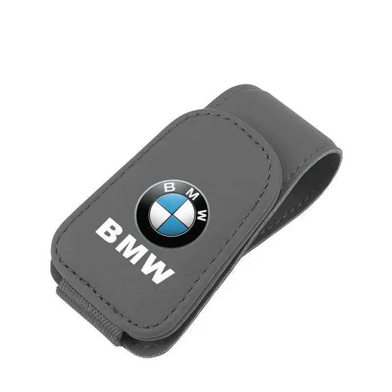 High Grade Car Sun Visor Eyeglasses Holder Clip Premium Ticket Card Storage Clamp Interior Accessories for MINI BMW E46 E90 E60