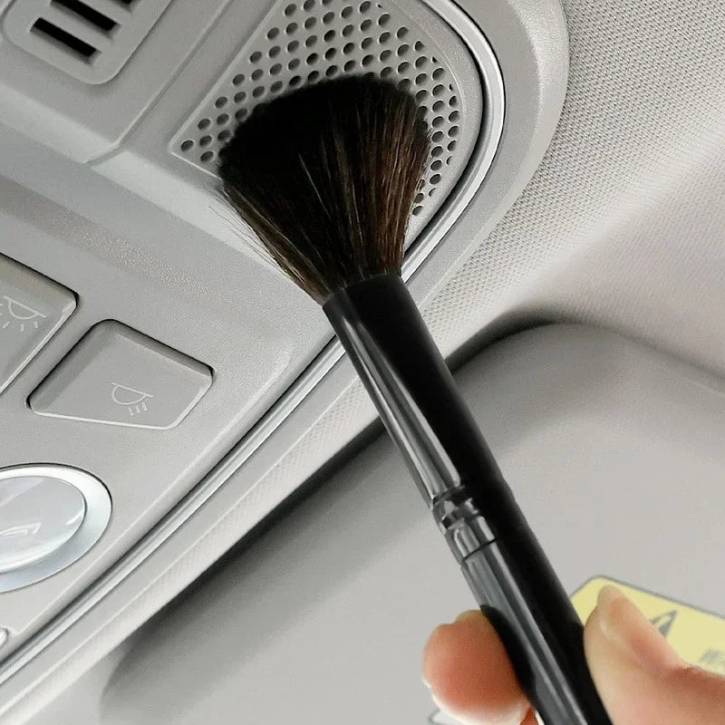 Car Detailing Brush Wash Fibre Super Soft Cleaning Brush Car Interior Detailing Kit Electrostatic Dust Remove Tools Accessories