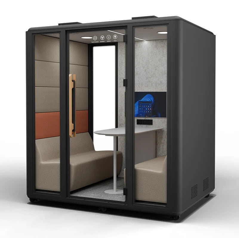 Modular Soundproof Pod Modern Office Home Movable Versatile Open Office Private Conference Calls Office Building Hospital