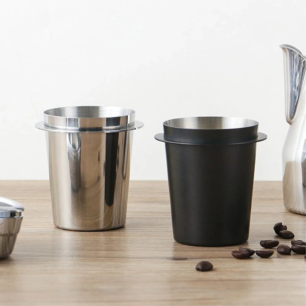 Coffee Dosing Cup Stainless Steel Coffee Bean Measuring Cups Replacement Cafe Barista Tool Espresso Machine Accessories