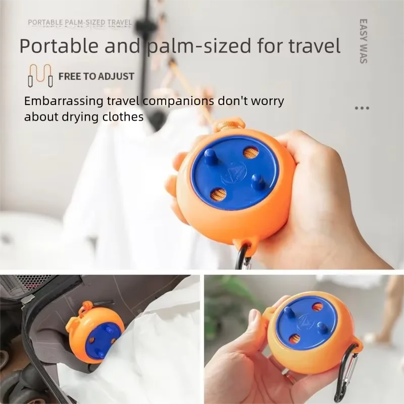 10M Retractable Clothesline Outdoor Portable Windproof Washing Line Travel Camping Home Laundry Drying Rack Hanger XKHWGJ03