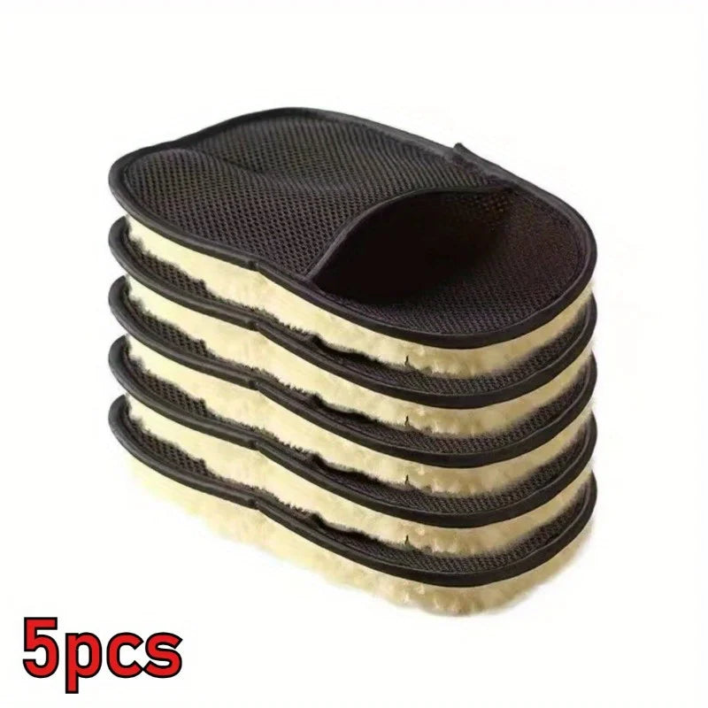 Car Styling Wool Soft Car Washing Gloves Cleaning Brush Motorcycle Washer Care Products Plush Car Wash Gloves