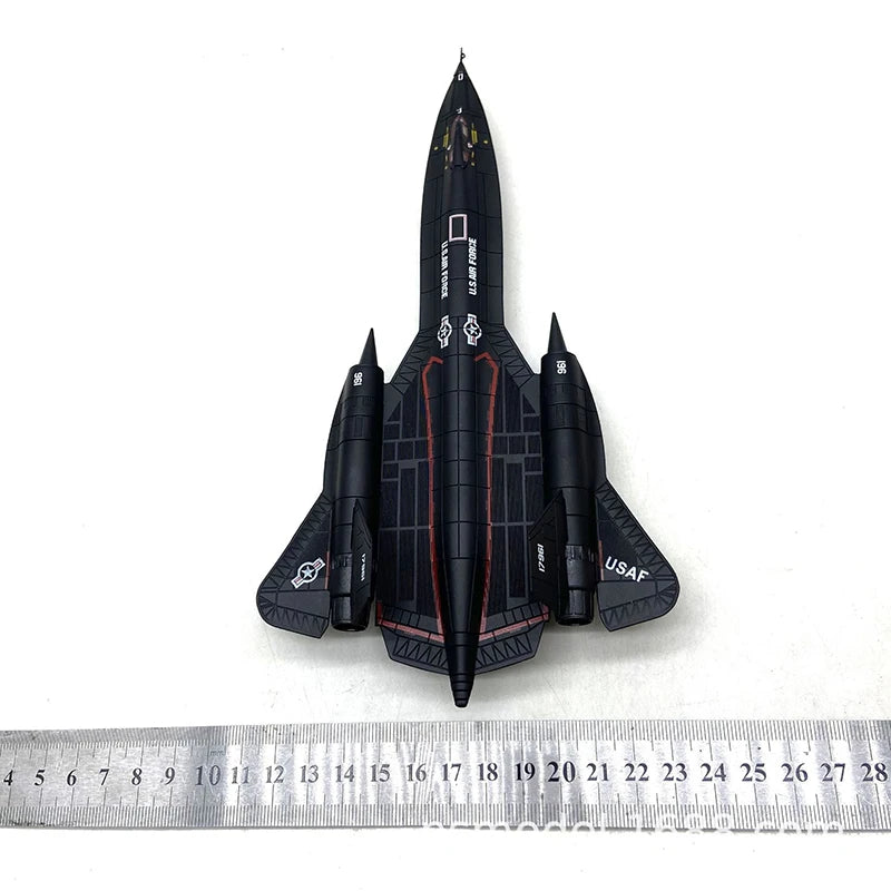 JASON TUTU 1/144 Scale US Air Force SR-71 Blackbird Reconnaissance Aircraft Alloy Model Diecast Airplane Model