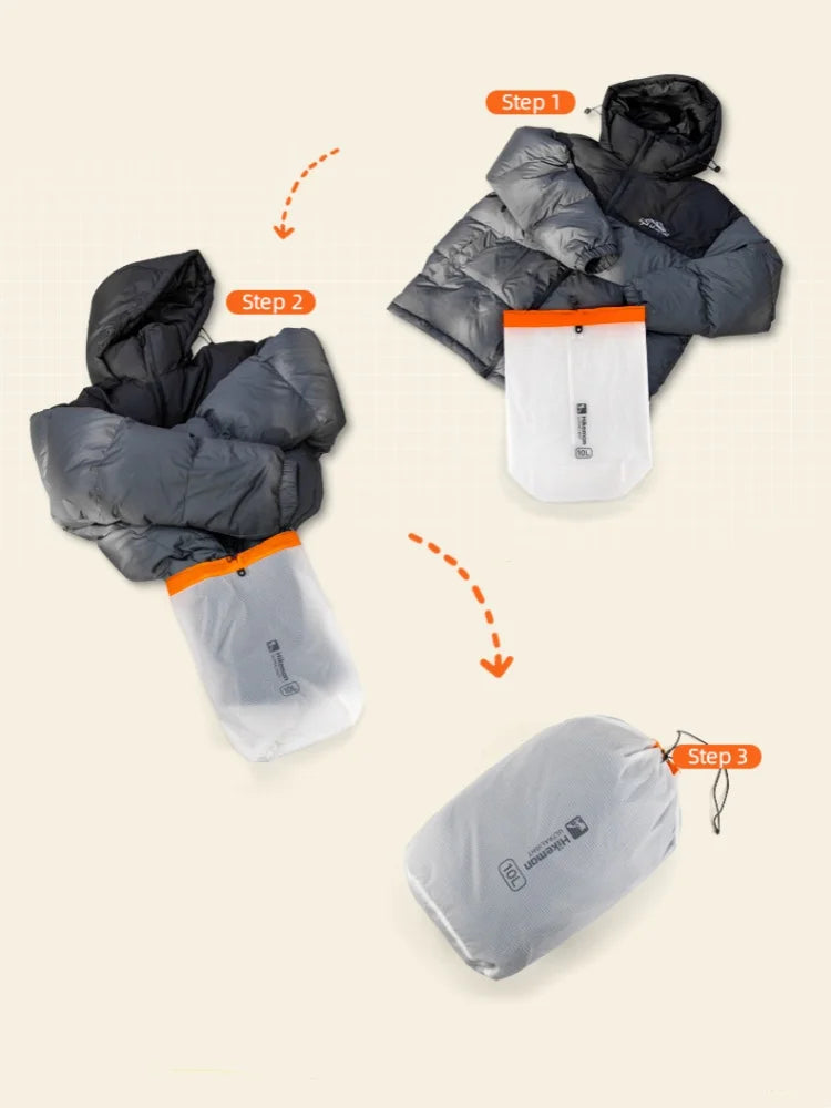 Travel Storage Bag Waterproof Travel Large Capacity Clothing Storage Bag Drawstring Pocket Compression Bag