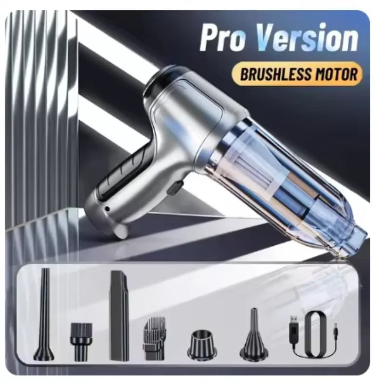 Customizable Car Wireless Vacuum Cleaner Strong Suction Handheld Wet Dry Auto Vacuum Home & Car Dual Use Mini Home Appliance