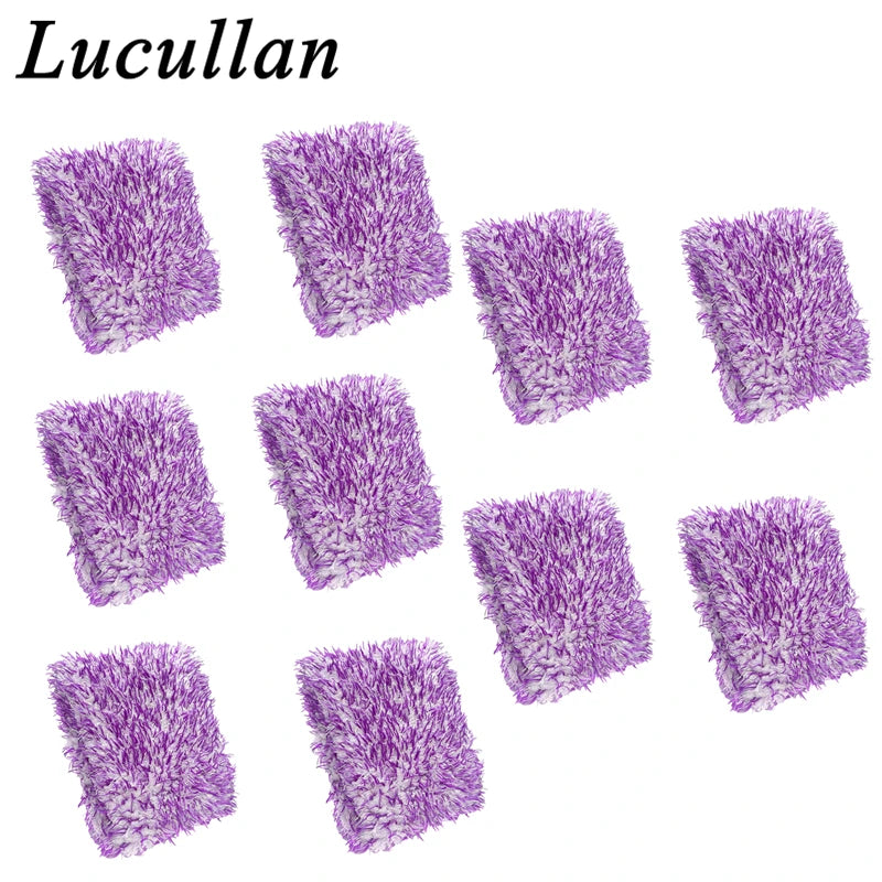 Lucullan Purple NO LOGO Car Wash Pad No Cuff With Opening On One Side to Become Mitt