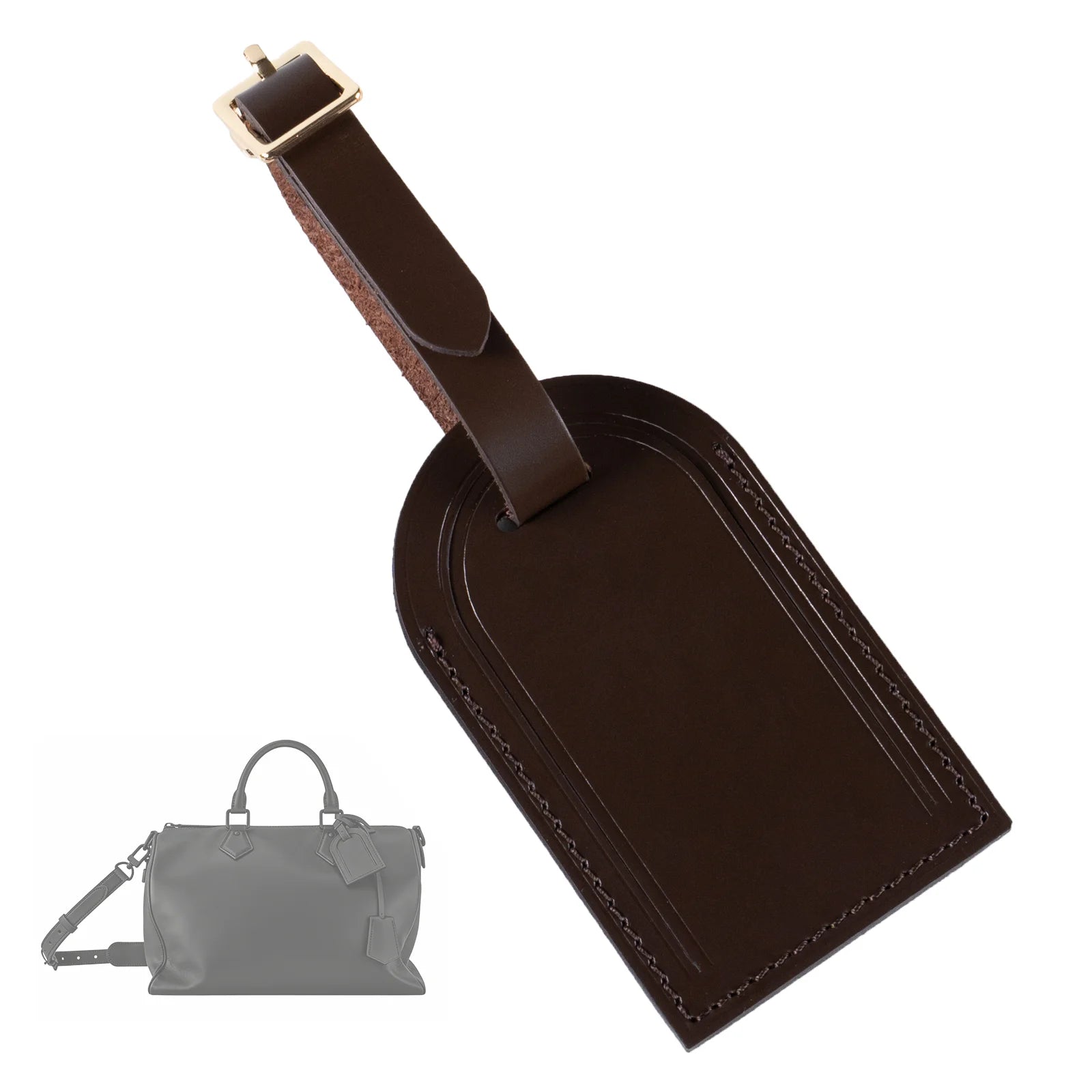 Genuine Leather Luggage Tag Replacemance for LV Speedy 25 30 35 40 Bag Vachetta Leather Accessories Travel Tags