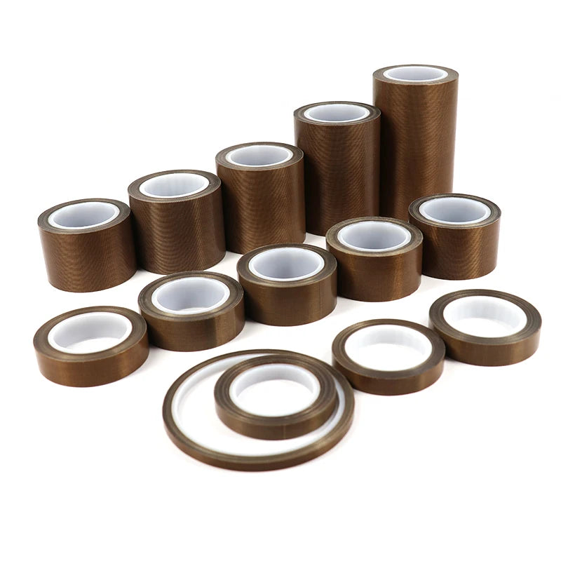 0.13/0.18mm PTFE  Insulation Tape - 5-100mm 300℃ High Temp Abrasion Resistant Tape for Vacuum Sealer & Packaging Machinery