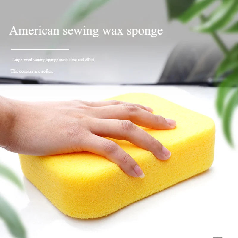 Large honeycomb structure car washing sponge high density foam suit for scratch free auto body cleaning task