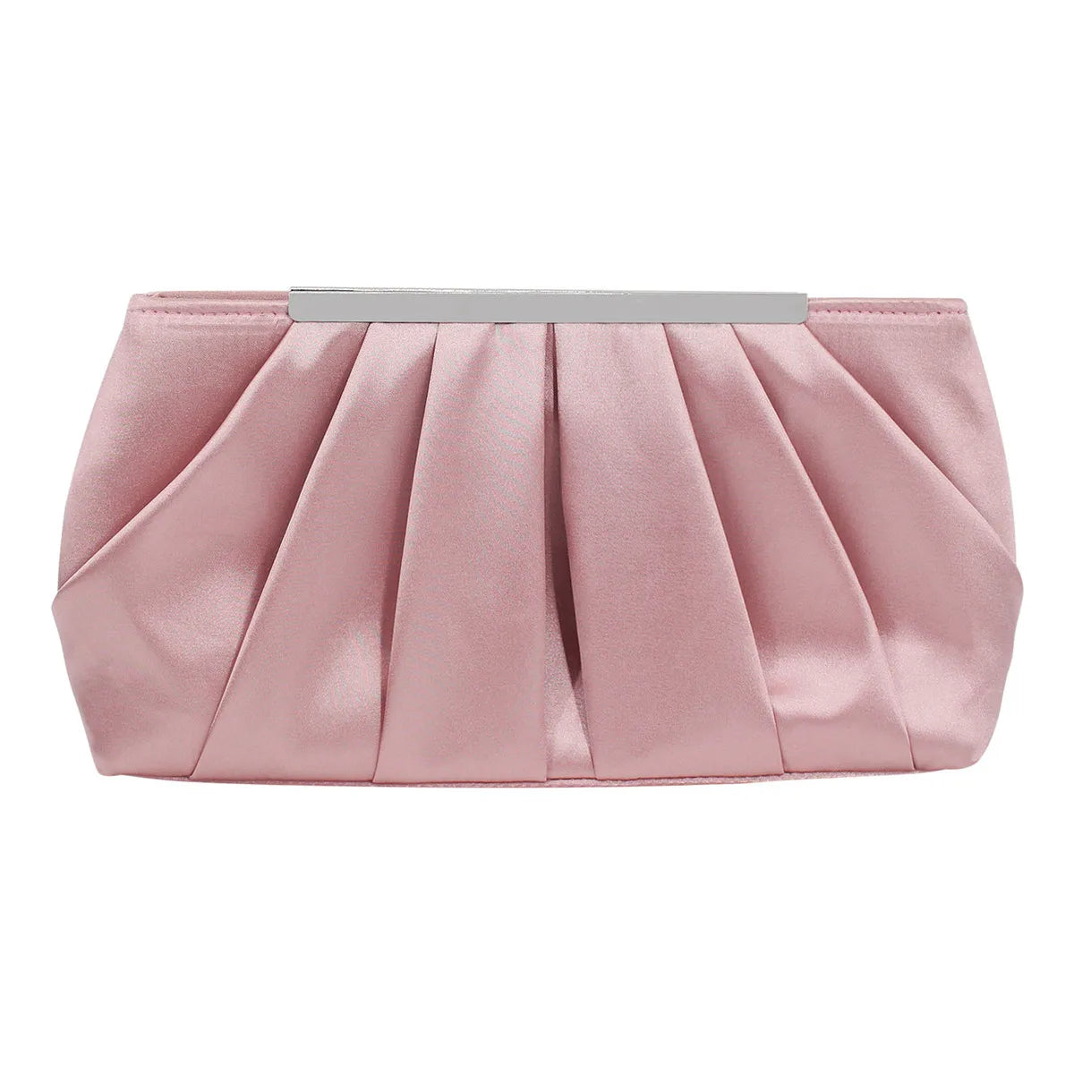 European and American pleated silk polyester dinner bag, simple and generous ladies hand bag, large capacity ladies bag