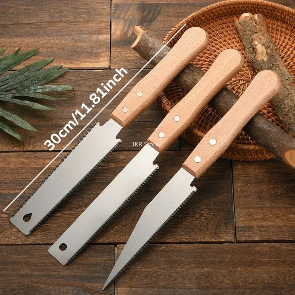 Multipurpose Japanese Hand Saw SK5 Flexible Steel Fine Tooth Blade Practical Cutter for Woodworking Garden and Carpentry Jobs
