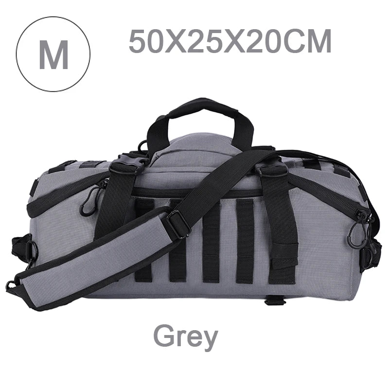 25L 45L 80L Sport Travel Bag Molle Tactical Backpack Gym Fitness Bag Large Duffle Bags for Camping Hunting Fishing