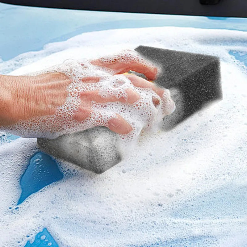 High Density Black Car Wash Sponge Wipe Sponge Block Car Glass Absorbent Polishing Waxing Cleaning Kitchen Household Accessory