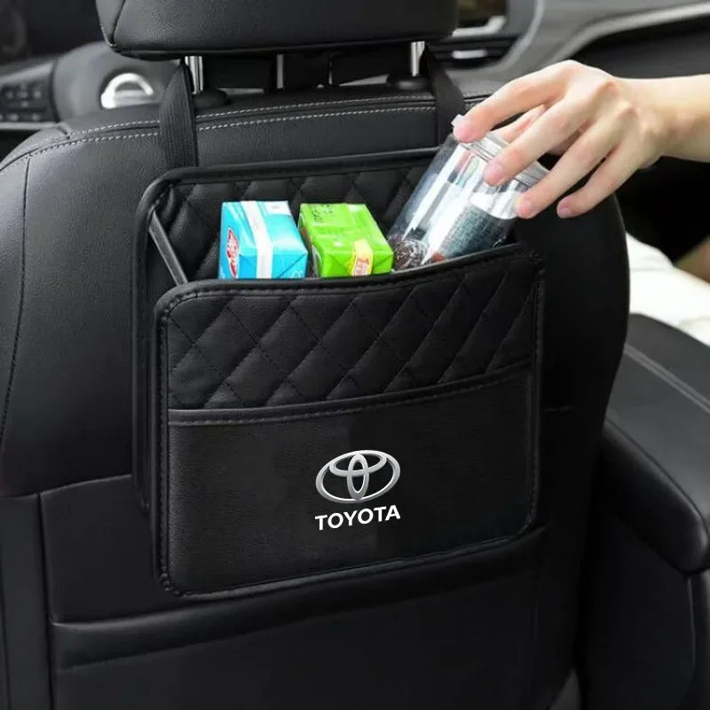 Car Backseat Organizer Multifunction Interior Storage Bag For Toyota Rav4 CHR Yaris Prius Avensis Corolla Camry Highlander GR 86