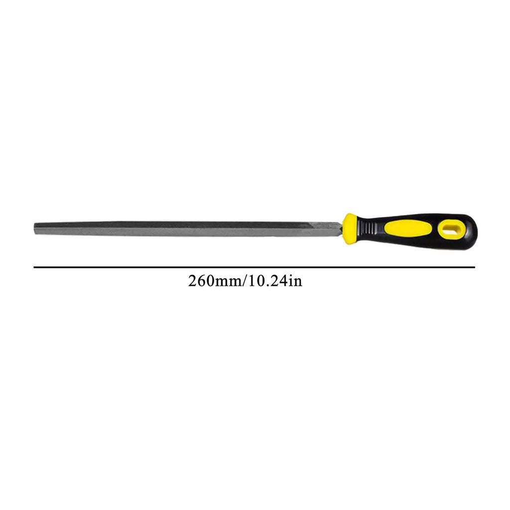 Needle File Set,Hand Metal Files, Hardened Alloy Strength Steel Set includes Triangular, Round, and Half-Round File