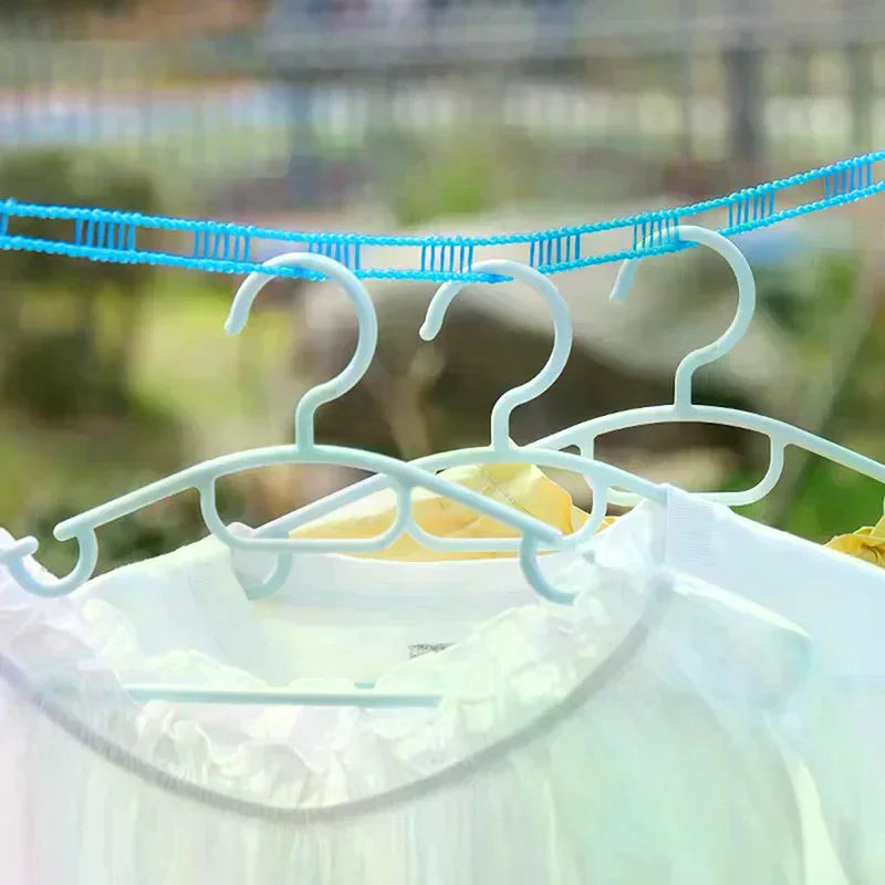 Rack 510m Portable Clotheslines Windproof Fence-type Clothesline for Outdoor Indoor Home Travel Drying
