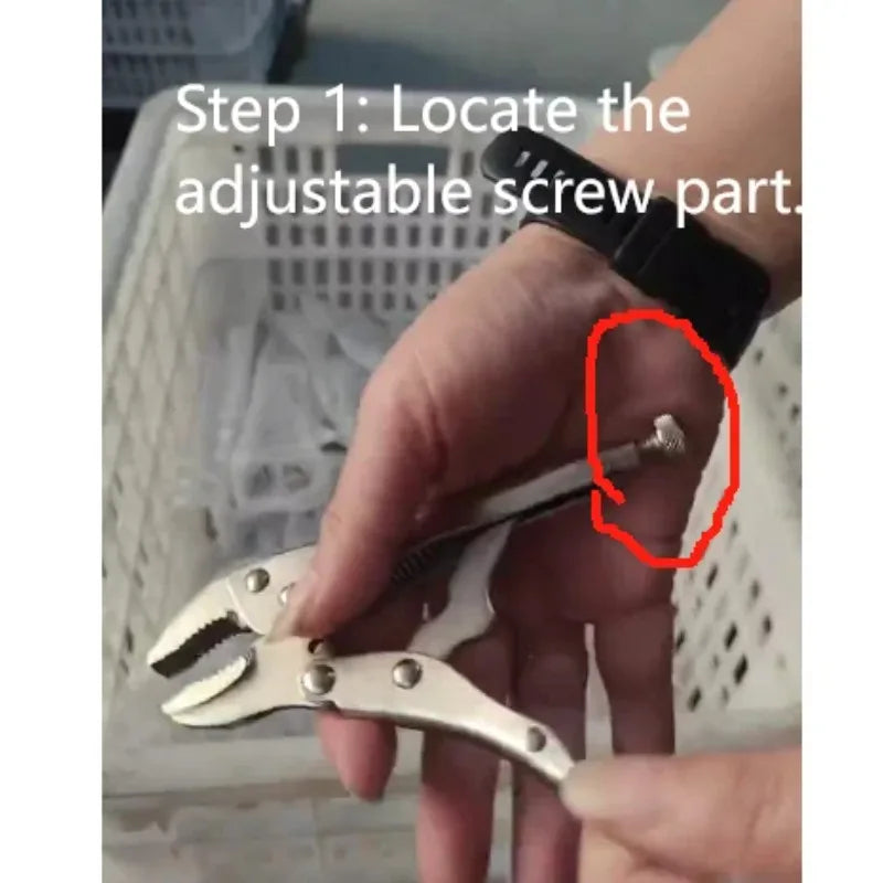 6 inch Heavy Duty Locking Pliers Adjustable Metal Face Clamp Multifunctional Pressure Pliers for Woodworking Welding Repairs
