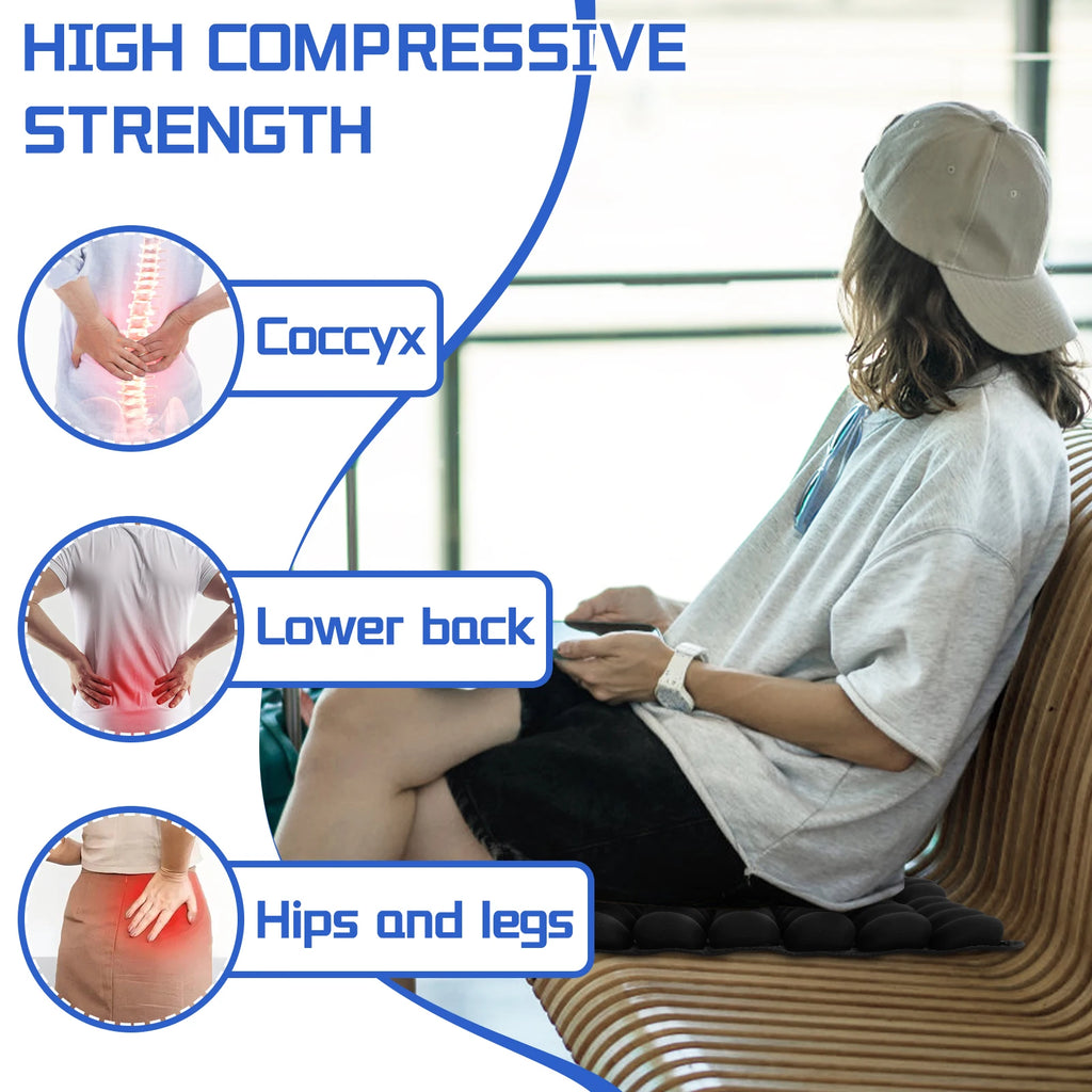 Air Bags Travel Cushion High Rebound Pressur 3D Air Cell Seat Cushion Lightweight Breathable for Car Office Chair Home