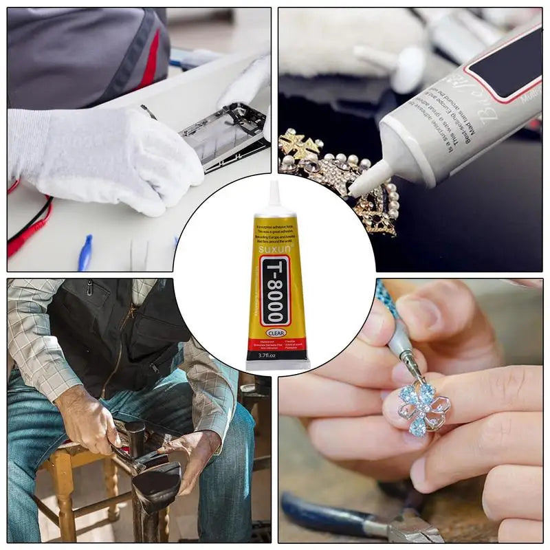 T-8000 15ML MultiPurpose Industrial Adhesive Jewerly Craft Rhinestone And Nail Gel T8000 DIY Phone Frame Fix Screen Glass Glue