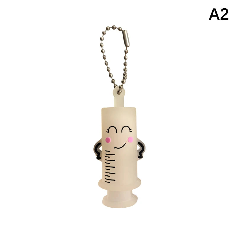 Ampoule Bottle Opener Keychain Syringe-Shaped Medication Vial Cutter Nurse Doctor Ampoule Bottle Breaker Aid Nurse Tool